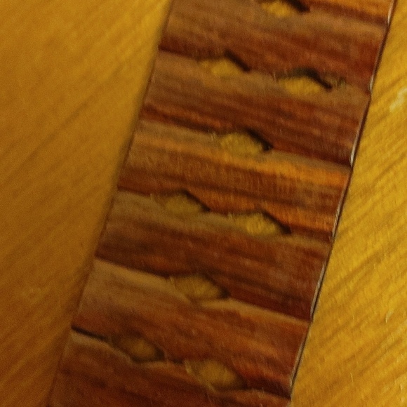 Wooden Articulated Belt w Buckle Wooden Inlay Work Size XS to S main image 5